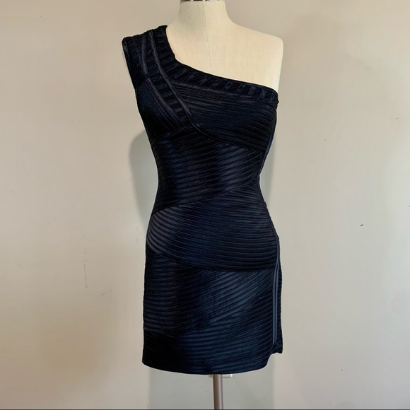 NWT BCBG One Shoulder Eden Bodycon Dress - Picture 3 of 9
